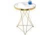 Кухонный стол Woodville Milena 11769 white / gold фото 5