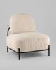 Кресло Stool Group Стоун vd-stone-cl-bone молочный, велюр рельефный фото 2