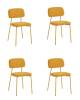 Набор из 4 стульев Stool Group Chao 3277-ST-4 CD2302-9 yell.y.l X4 желтый желтые ножки