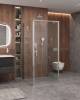 Душевой уголок Cezares MOLVENO-BA2-90/90-C-Cr-IV профиль хром, стекло прозрачное, 90x90x195