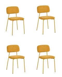 Набор из 4 стульев Stool Group Chao 3277-ST-4 CD2302-9 yell.y.l X4 желтый желтые ножки