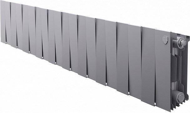 Радиатор биметаллический Royal Thermo Piano Forte 200 silver satin, 20 секций