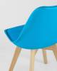 Набор из 4 стульев Stool Group Frankfurt Y863 aqua X4 бирюзовый фото 7