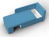 Кушетка Лига Диванов Лига-097 132573 Голубой фото 7