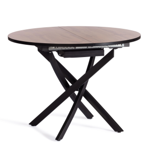 Стол Tetchair Manzana 20617 дуб Вотан, черный 100(130)x100x75