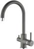 Комплект Paulmark PM317850-GRM серый металлик + Смеситель Paulmark Essen Es213211-402 для кухонной мойки, серый металлик фото 4