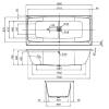Ванна акриловая AM.PM Func W84A-180-080W-A 180х80 фото 11