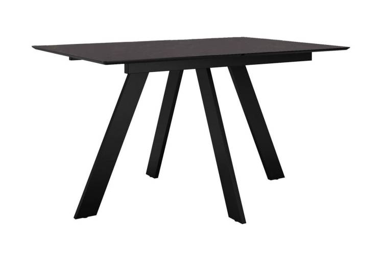 Стол Дик DikLine DKD120 00-00076075 мрамор бронза матовый, опоры черные 120(160)x80x78
