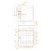 Поддон для душа RGW TUS-W квадратный, белый, 90x90 фото 3