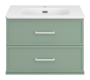 Тумба с раковиной Brevita Верде УТ000026838 зеленая, 70 см фото 2