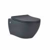Комплект Tece TC414343670 Инсталляция для унитаза Tece + Унитаз подвесной beWash Bogen безободковый, с функцией биде и сиденьем микролифт, черный матовый фото 4