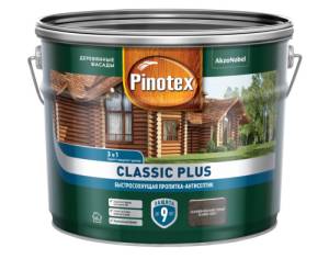 Пропитка-антисептик быстросохнущая 3 в 1 Pinotex Classic Plus ель натуральная 9 л