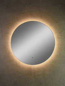 Зеркало Art&Max Sanremo AM-San-550-DS-C с теплой подсветкой, 55x55