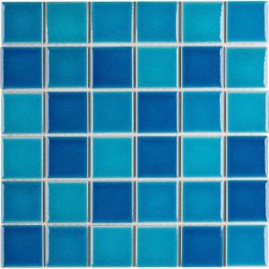 Мозаика Starmosaic Homework LWWB84555 Crackle Blue Mixed Glossy (4.8x4.8) 30.6x30.6