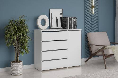 Комод Арника КМ 13 00-00162588 белый текстурный