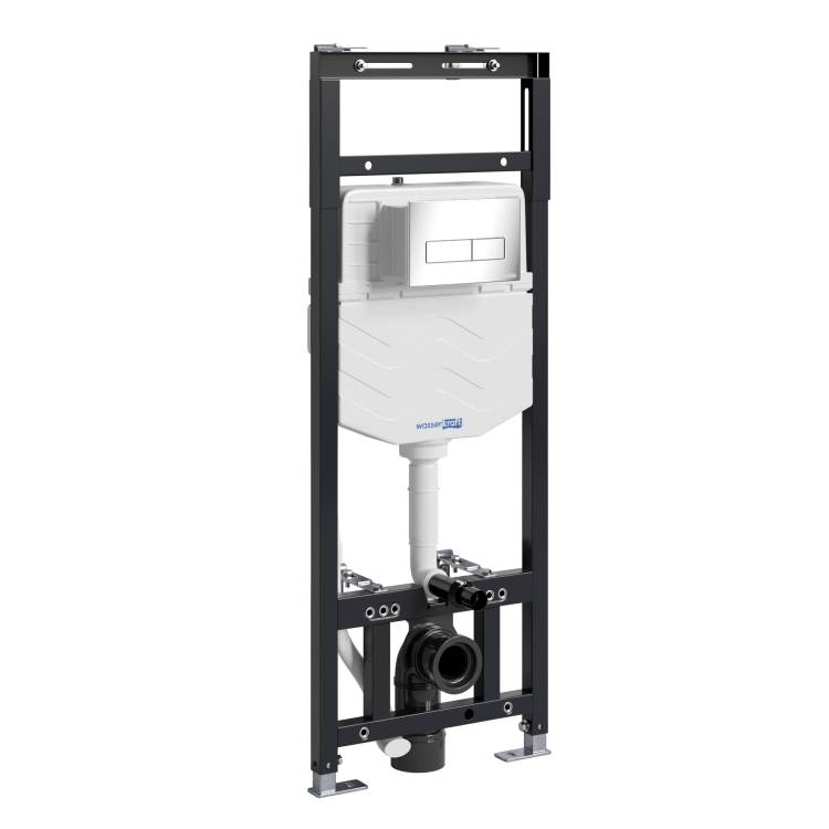Система инсталляции для унитазов Wasserkraft Alme 15TLT.010.ME.CH03 клавиша хром