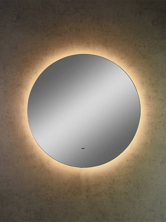 Зеркало Art&Max Sanremo AM-San-550-DS-C с теплой подсветкой, 55x55