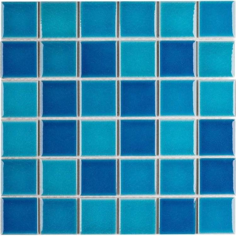 Мозаика Starmosaic Homework LWWB84555 Crackle Blue Mixed Glossy (4.8x4.8) 30.6x30.6
