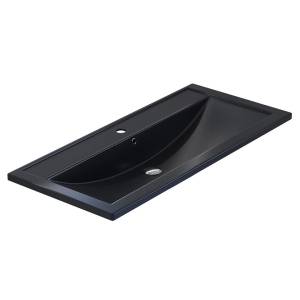 Раковина Uperwood Foster Quartz 291030047 черная матовая, космос, 100x45.5