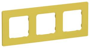 Рамка 3-постовая IEK Flite FI-M32-32-20-K44 желтый карри