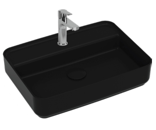 Раковина Isvea Infinity 55 10NF66055SV-2N черный матовый, 55x40