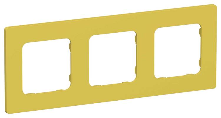 Рамка 3-постовая IEK Flite FI-M32-32-20-K44 желтый карри