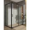 Душевой уголок Orange E23-15090TB профиль черный, стекло прозрачное, 150x88.5x190 фото 4