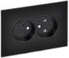 Розетка 2-местная IEK Skandy SK-R20-10-K02 черный