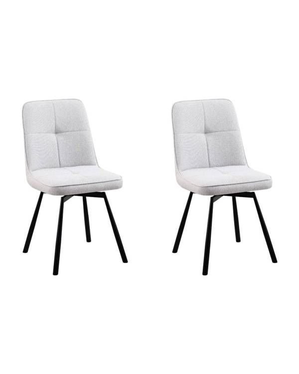Набор из 2 стульев Stool Group Boun OS-2445Z-3 Lumos-03 DUAL X2 серый, вращающиеся