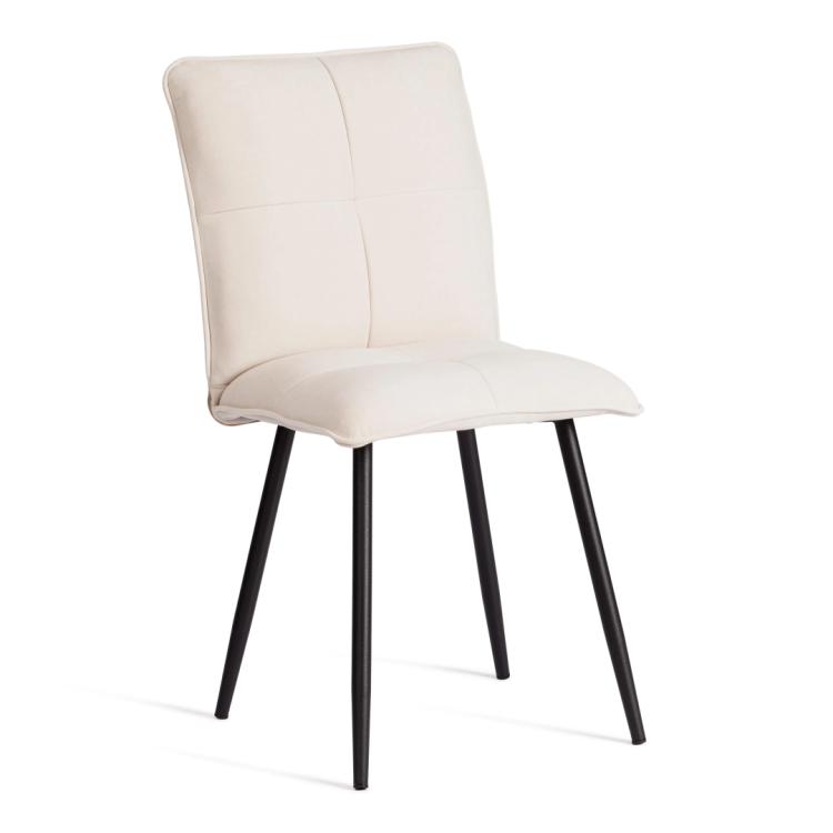 Стул Tetchair Sweet LT 24815 молочный, черный, велюр