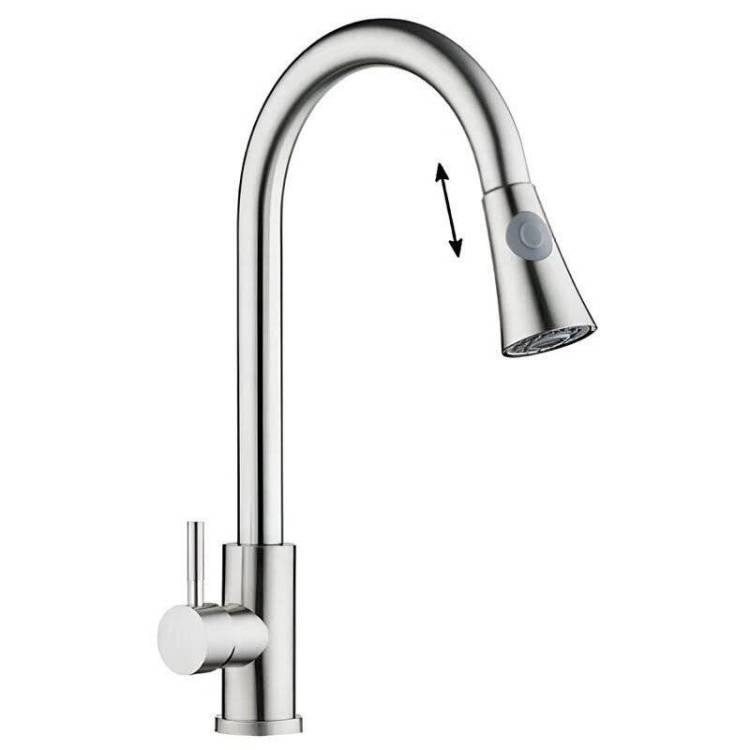 Смеситель для кухни Orange Steel M99-120st