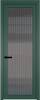 Межкомнатная дверь Profil Doors 1 AGP цвет профиля Зеленый воск, стекло безопасное 6 мм мору тонированное 600x2000