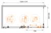 Душевой уголок Cezares Stylus-M STYLUS-O-M-AH-1-130/90-C-Cr профиль хром глянцевый, стекло прозрачное, 130x90x195 фото 4