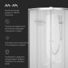 Душевая кабина Am.Pm X-Joy W94C-401-100MT 100x100, 1/4 круга, профиль матовый хром, стекло прозрачное фото 6