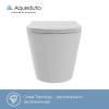 Унитаз подвесной Aqueduto Cone Plus CONT0210 безободковый, сиденье микролифт, белый глянцевый фото 4