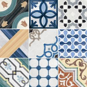 Керамогранит Fioranese Cementine Shine CSH20C Mix Colors lucido 20x20