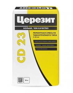 Смесь ремонтная Ceresit CD 23 безусадочная быстротвердеющая 25 кг