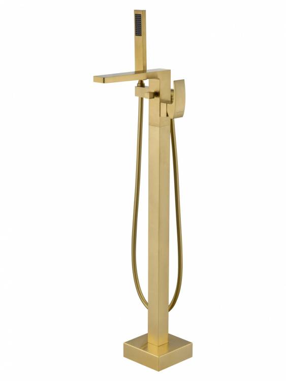 Смеситель для ванны Wonzon & Woghand WW-88649009-BG напольный, брашированное золото