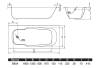 Стальная ванна BLB Атлантика HG 180x80 B80JAH001 без ножек фото 2