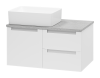 Тумба с раковиной Brevita Карго УТ000024159 белая, 80 см