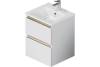 Тумба с раковиной Am.Pm X-Joy M85A-FHX0502WG-WCC0502WG подвесная, 2 ящика, белый глянец, 50 см