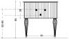 Тумба под раковину Armadi Art Vallessi Avantgarde 843-080-WCR 80 белая хром фото 2