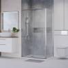 Душевой уголок Niagara Nova NG-65-12CH-CH100-34 профиль хром, стекло шиншилла, 120x100x195 фото 2