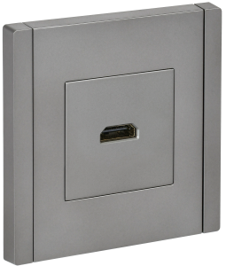 Розетка HDMI IEK Forte&Piano FP-H10-K46 сталь