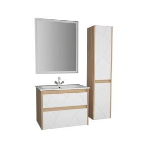 Мебель для ванной ASB-Mebel Диана 75 белый глянец