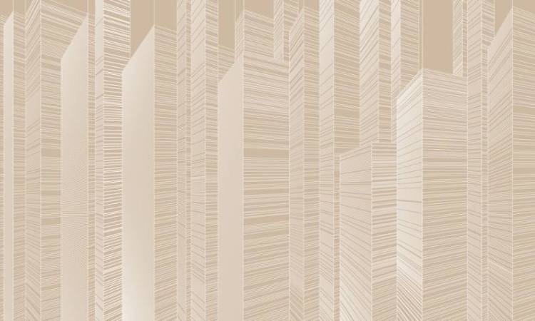 3D Фотообои Artegrafico «Абстрактные небоскрёбы на бежевом» LST-061 акварель