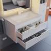 Тумба с раковиной Uperwood Modul подвесная, матовая, белая, 80 см фото 8
