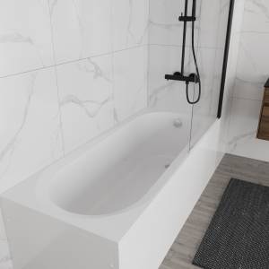 Акриловая ванна Vincea VBT-2B170-LG с ножками, белая, 170x70x48