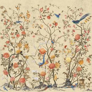 Бесшовные Eco обои Ortograf Flora 31243 Spring melody Жемчуг ОЕ-Р3