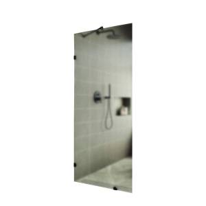 Душевая перегородка MaybahGlass MGD-268-6 79x195, стекло сатин 8 мм, профиль черный